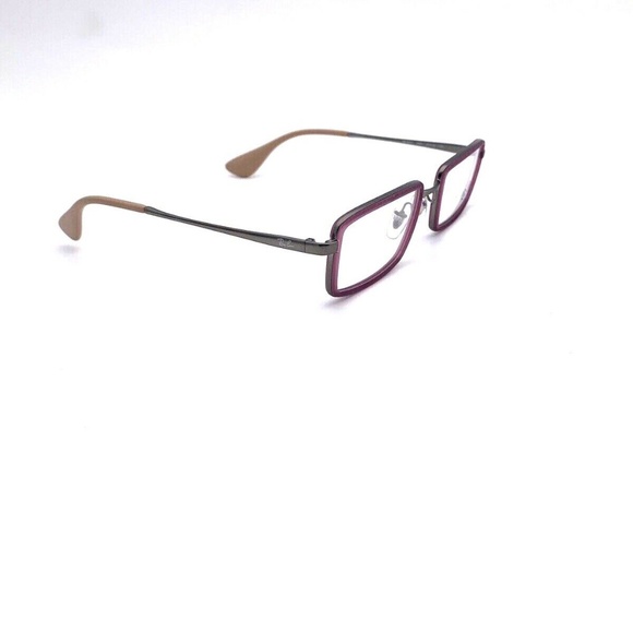 New Ray-Ban Frames Matte Burgundy Gunmetal Unisex - Picture 5 of 8